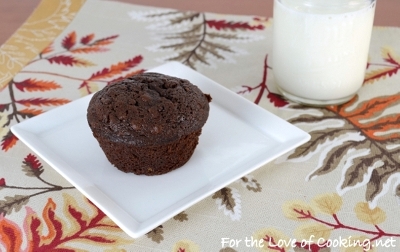 Double Chocolate Zucchini Muffins