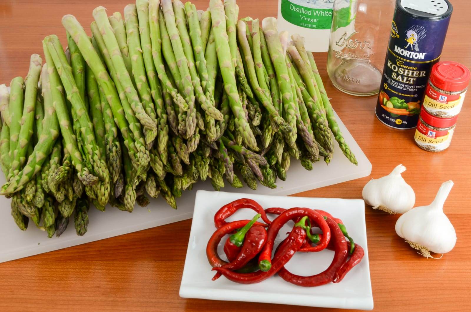 Canned Pickled Spicy Asparagus