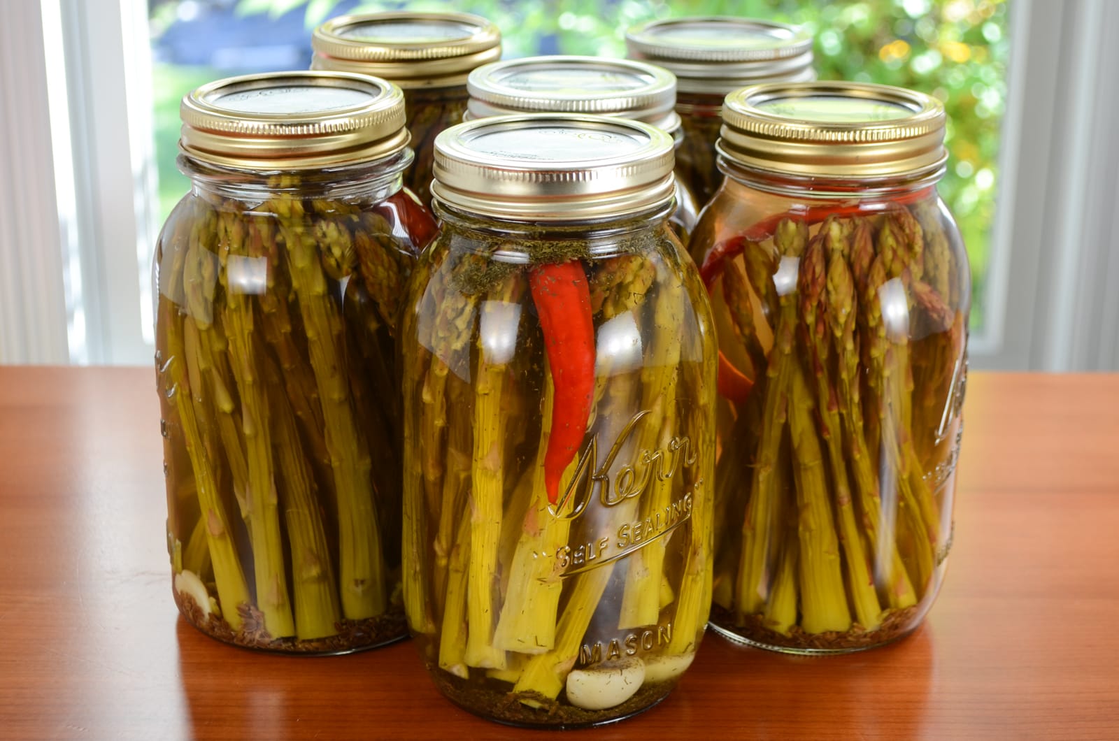 Canned Pickled Spicy Asparagus