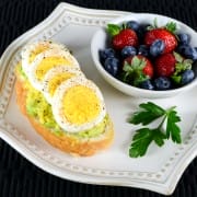 Egg & Avocado Open Faced Sandwich