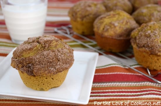 Cinnamon-Sugar Pumpkin Muffins