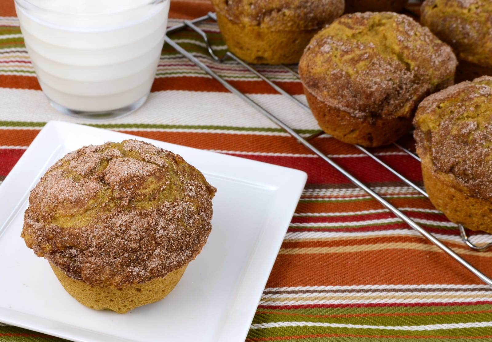 Cinnamon-Sugar Pumpkin Muffins