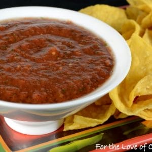 Smoky Tomato-Chipotle Salsa | For the Love of Cooking