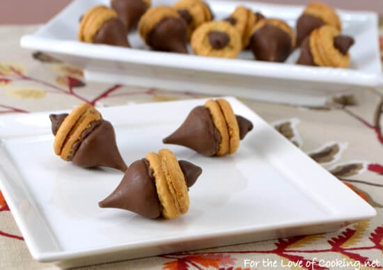 “Acorn” Chocolate Peanut Butter Treats