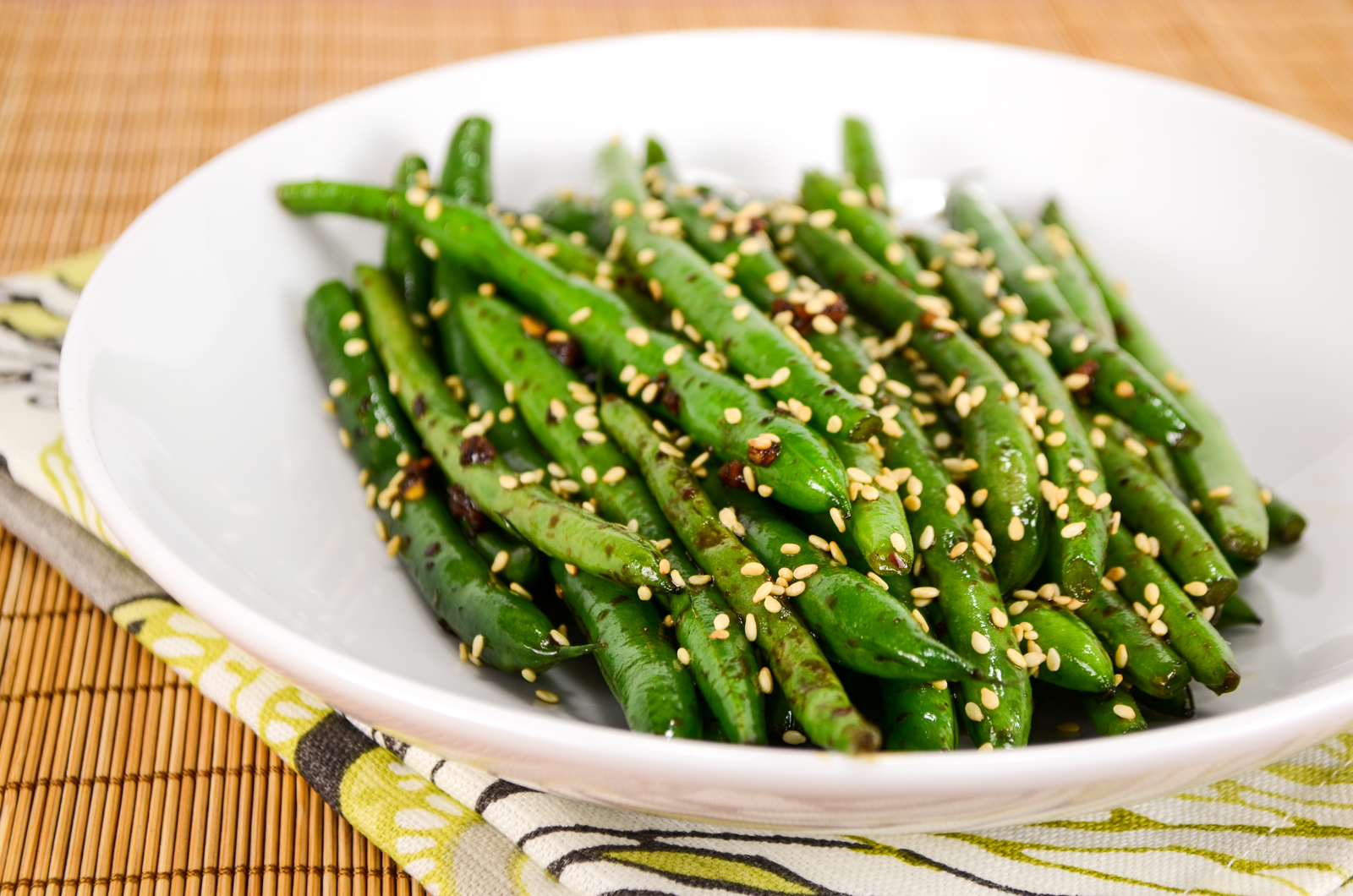 Sesame-Soy Green Bean Sauté