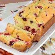 Cranberry Orange Bread with a Light Orange Glaze