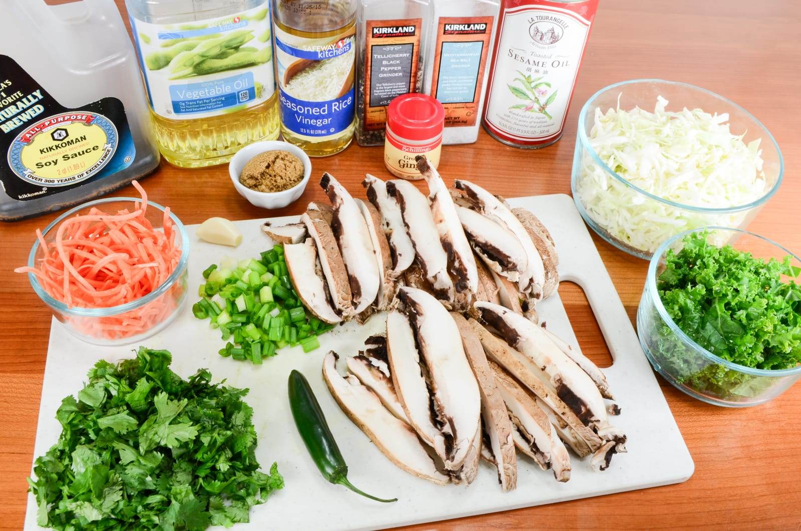 Asian Portobello Tacos