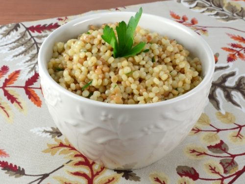 Garlicky Israeli Couscous For The Love Of Cooking