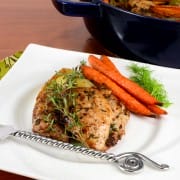 Mustard-Roasted Chicken Thighs With Vegetables