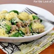 Gnocchi with Sausage and Spinach