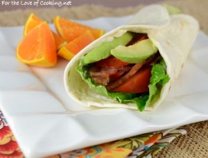 BLTA (Bacon, Lettuce, Tomato, Avocado) Wrap