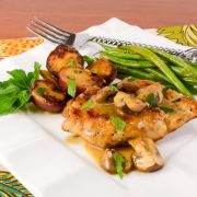 One Pot Dinner-Chicken with Potatoes, Green Beans, and Mushrooms