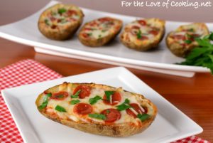 Pepperoni Pizza Potato Skins