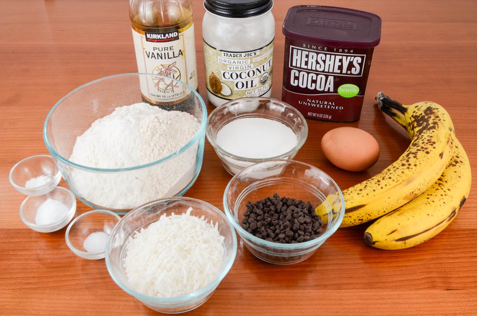 Chocolate, Banana, and Coconut Muffins