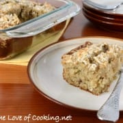Banana Cake with Pecans and Toasted Coconut