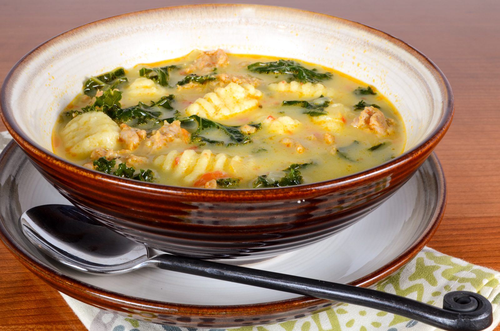 Gnocchi and Sausage Soup with Kale