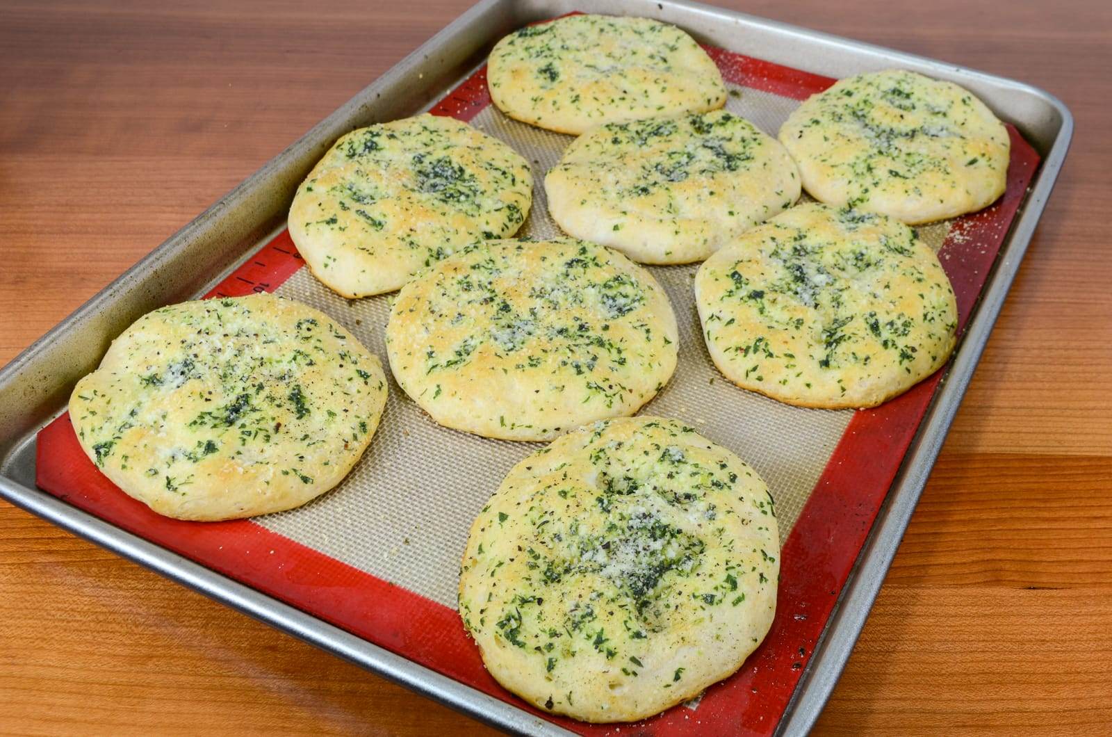 Mini Garlic and Herb Focaccia