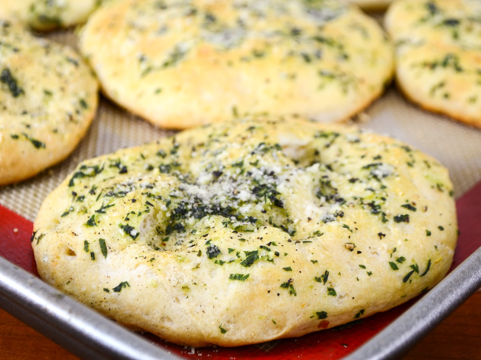 Mini Garlic and Herb Focaccia