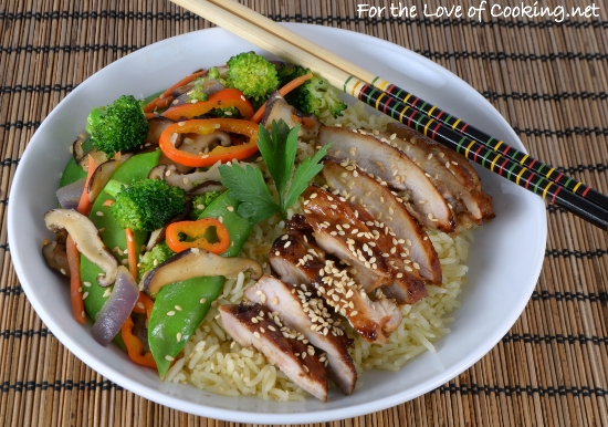 Teriyaki Chicken and Vegetable Rice Bowl