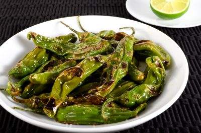 Sautéed Shishito Peppers with Himalayan Salt and Lime