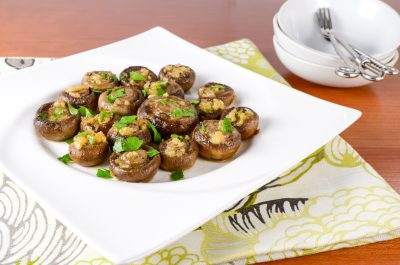 Garlic Butter Roasted Mushrooms