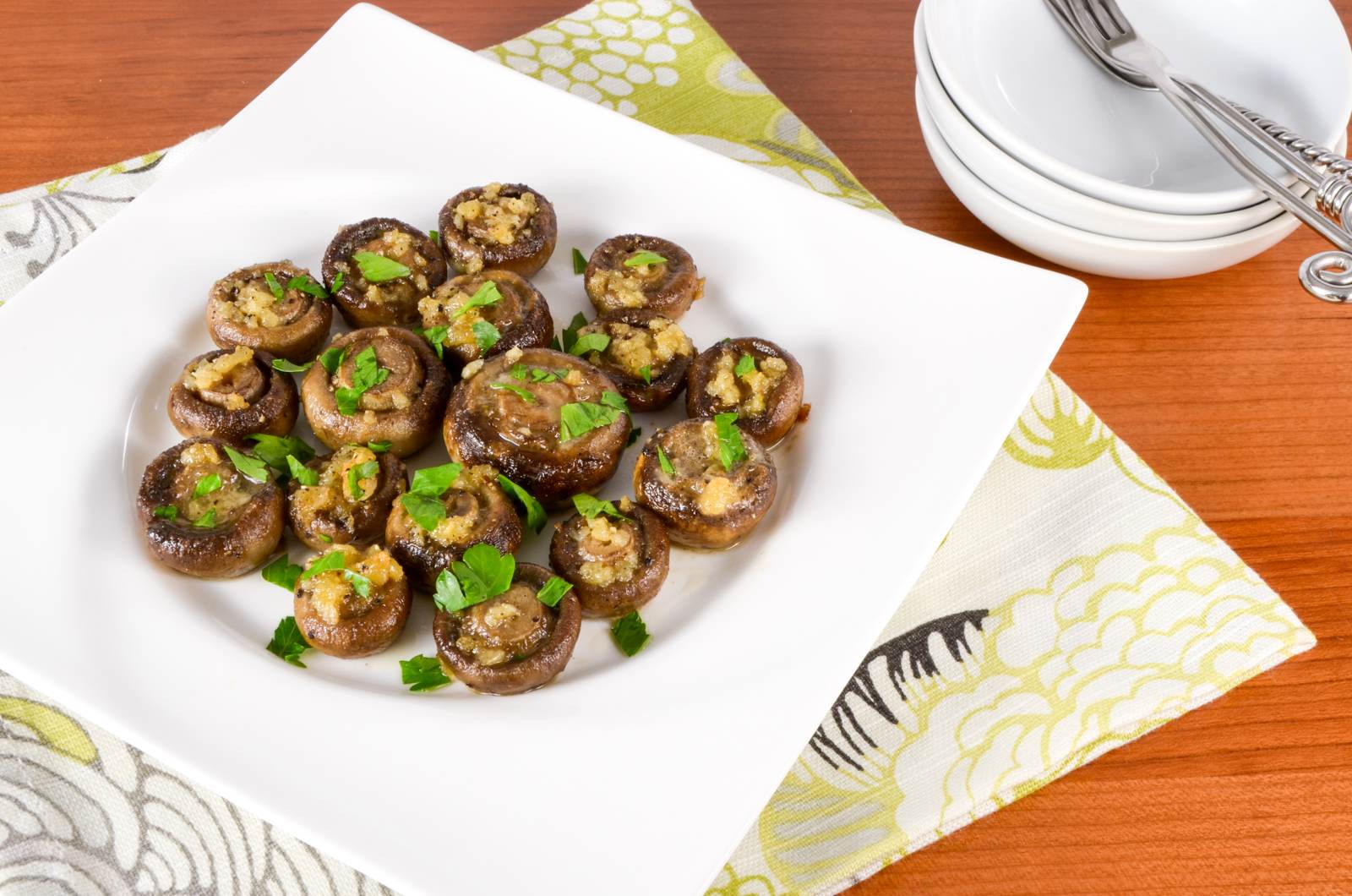 Garlic Butter Roasted Mushrooms