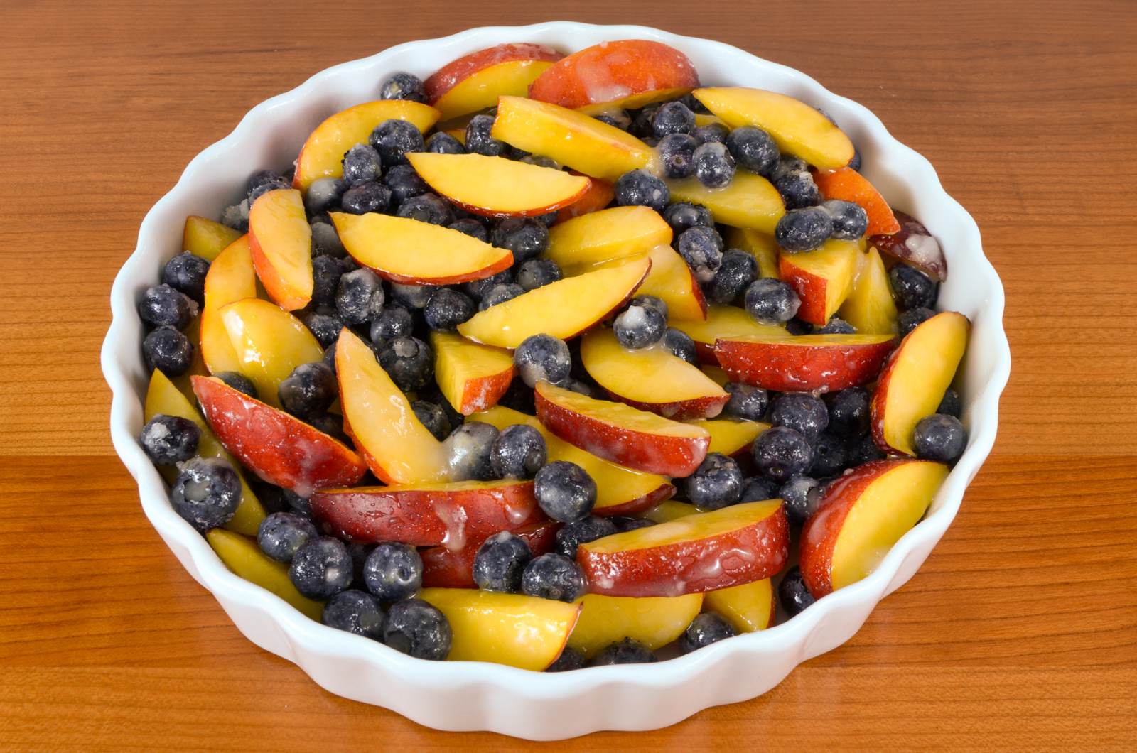 Nectarine and Blueberry Crisp