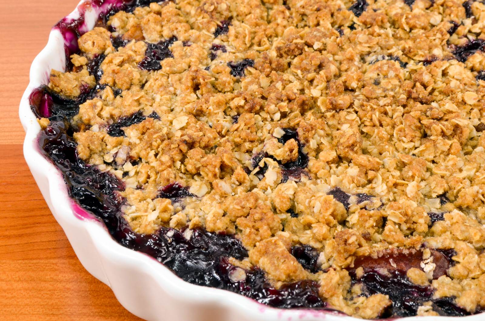 Nectarine and Blueberry Crisp