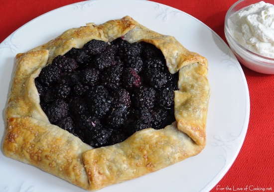 Blackberry Galette with Homemade Vanilla Whipped Cream