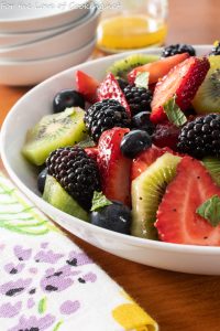 Easy Fruit Salad with Orange Poppy Seed Dressing