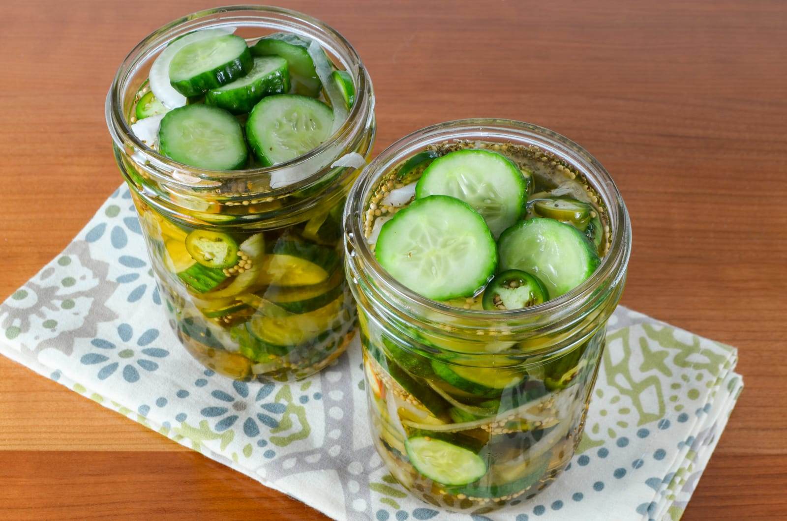 Spicy Bread and Butter Pickles