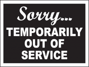 Temporarily Out of Service
