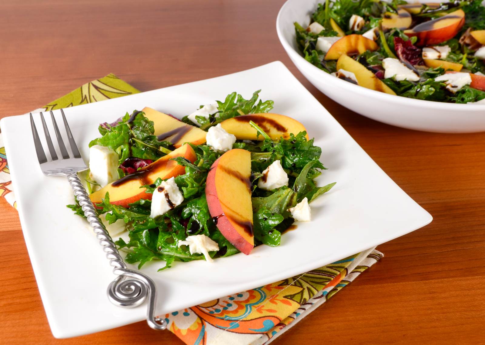 Peach and Burrata Salad