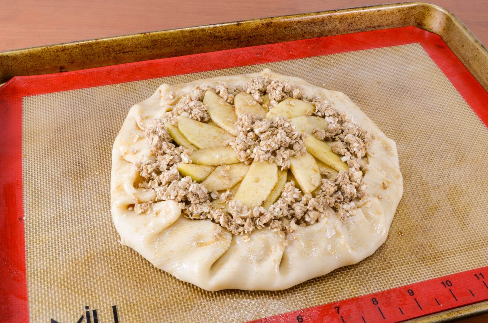 Apple Galette with Crumble Topping