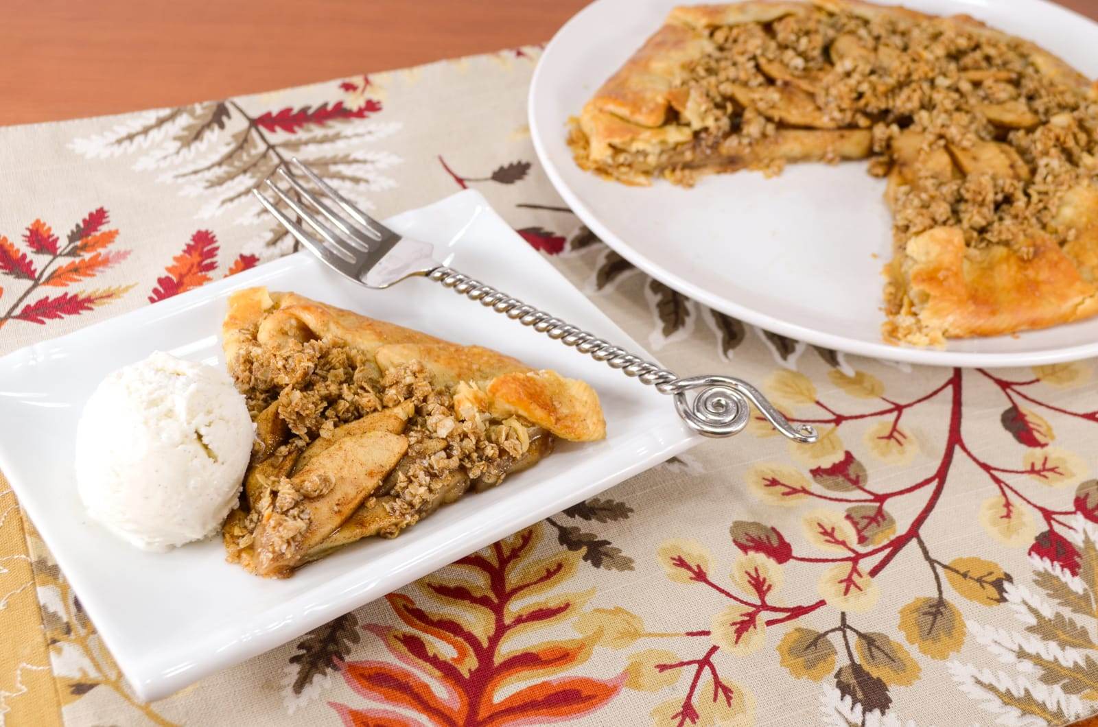 Apple Galette with Crumble Topping