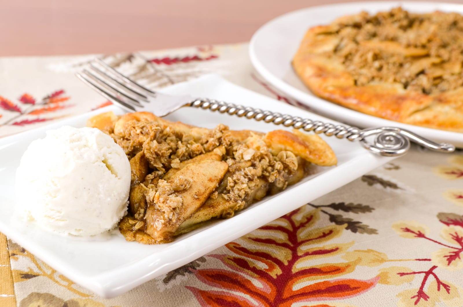 Apple Galette with Crumble Topping