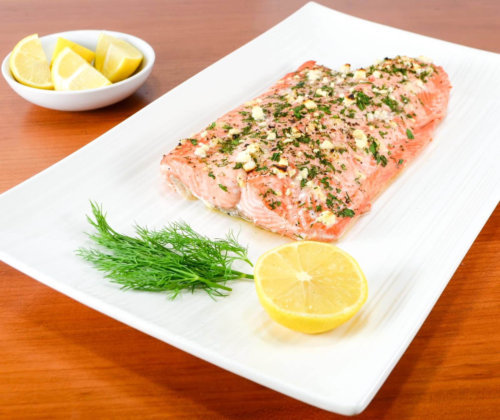 Fresh Herb and Feta-Crusted Salmon