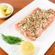 Fresh Herb and Feta-Crusted Salmon