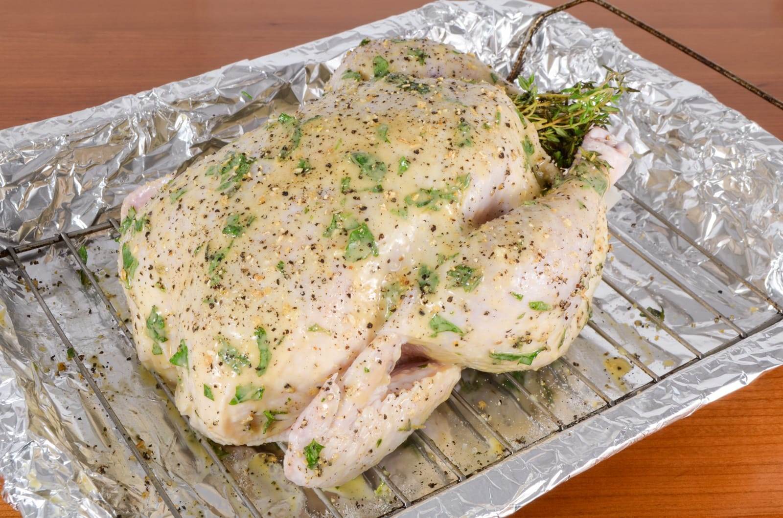 Mustard, Lemon, and Herb Slow Roasted Chicken