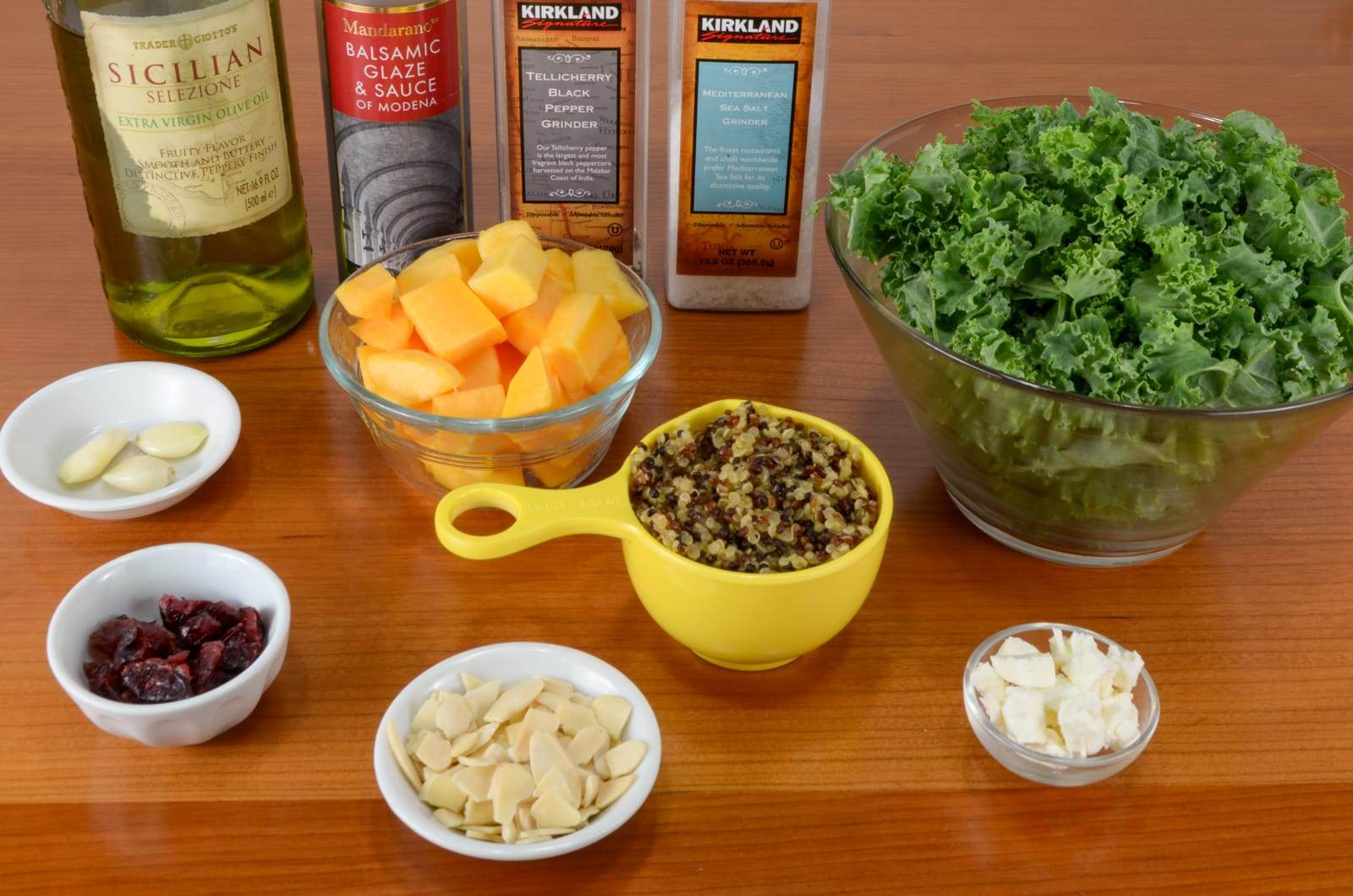 Roasted Butternut Squash, Kale, and Quinoa Salad with Balsamic Glaze