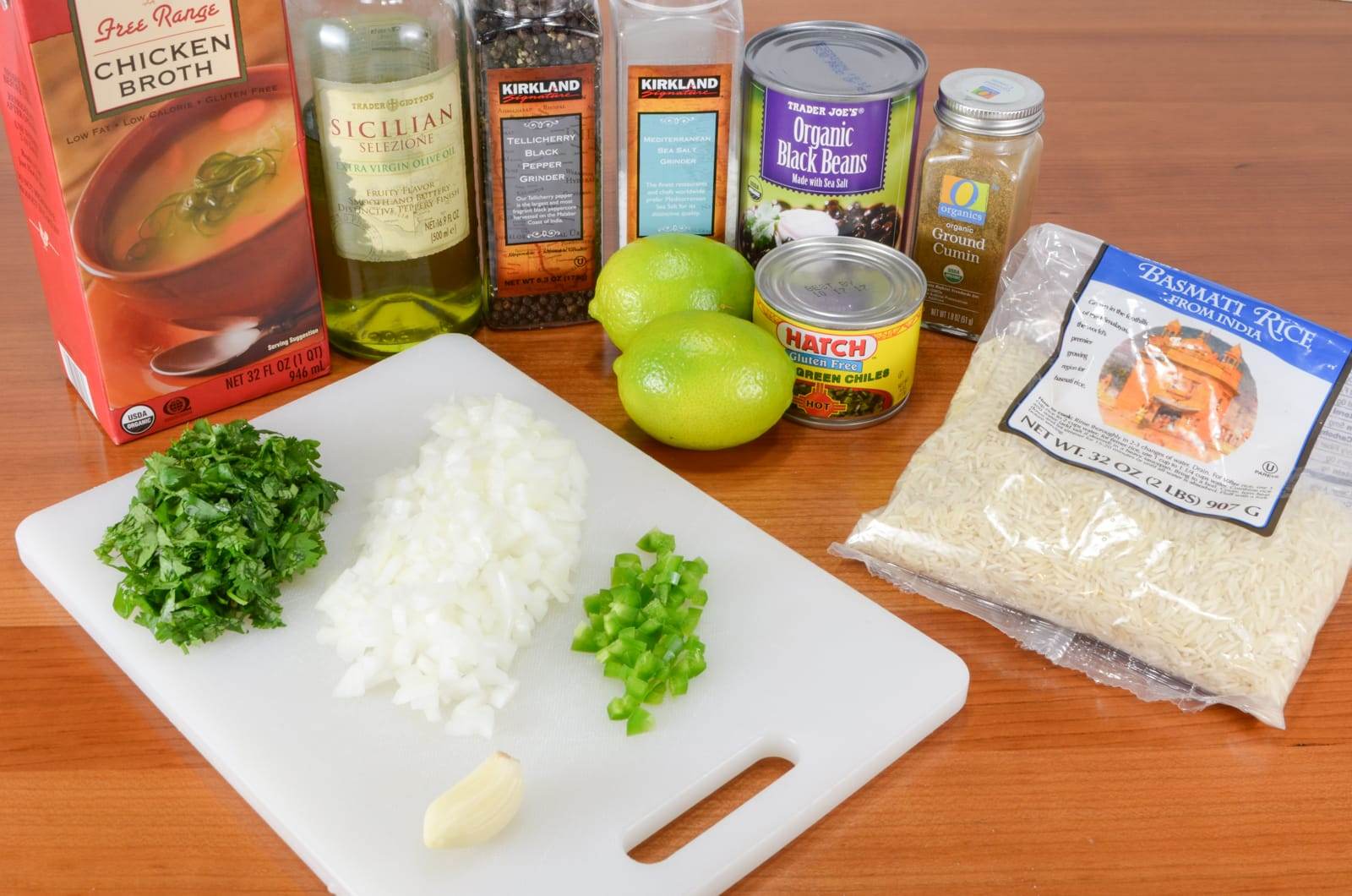 Rice and Black Beans with Cilantro and Lime