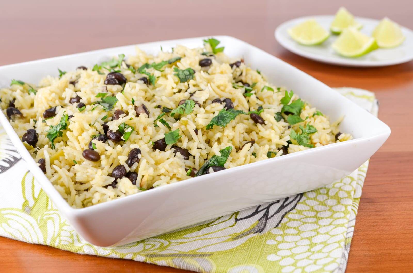 Rice and Black Beans with Cilantro and Lime