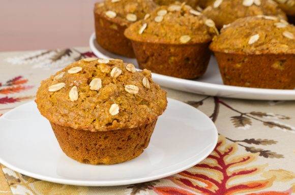 Maple Pumpkin Muffins with Oats