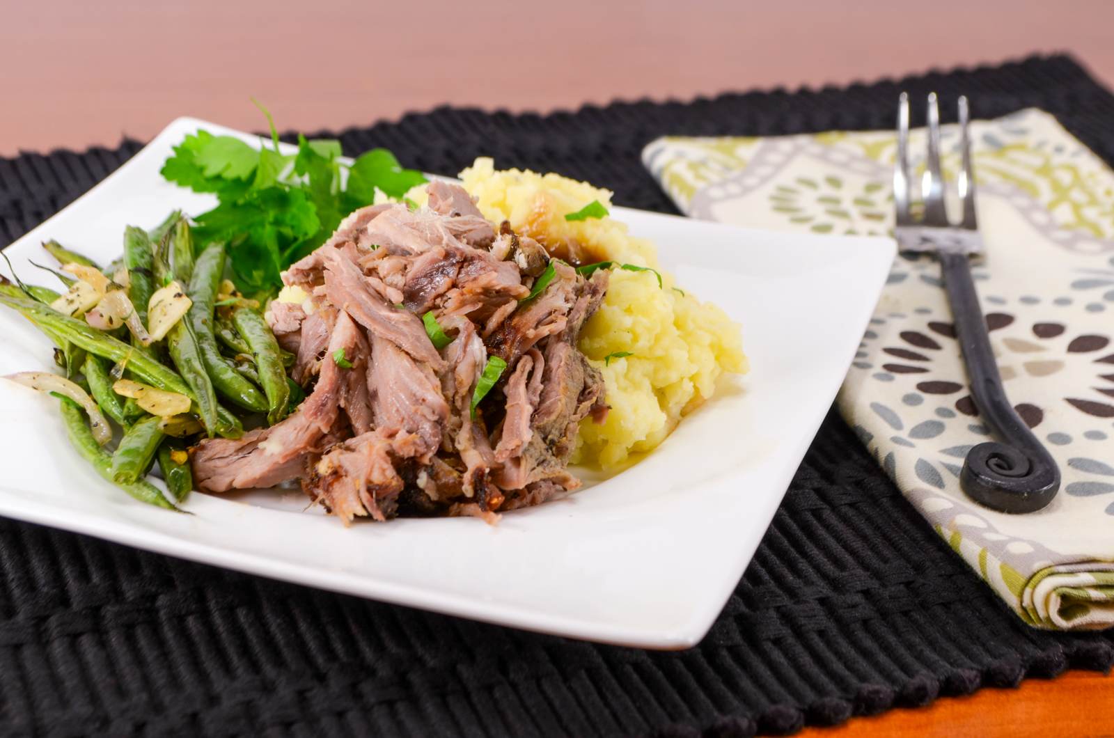 Shredded Slow-Roasted Herb Dijon Pork Shoulder