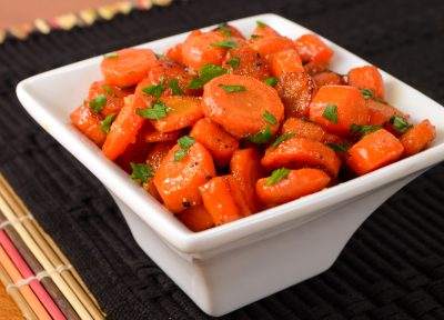 Carrot Sauté with Maple Syrup and Coconut Oil