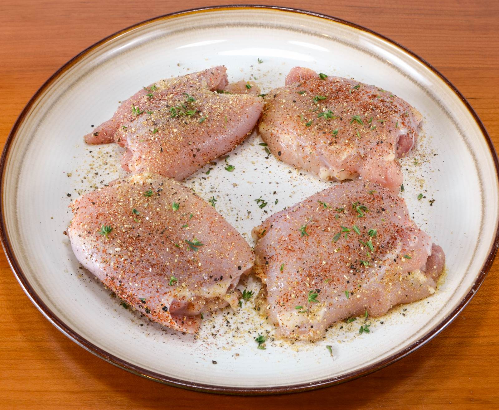 Roasted Chicken Thighs with Fresh Thyme