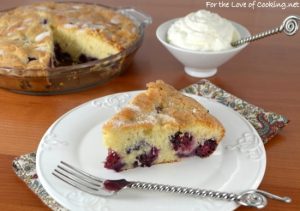 Berry Cake with Lemon Whipped Cream