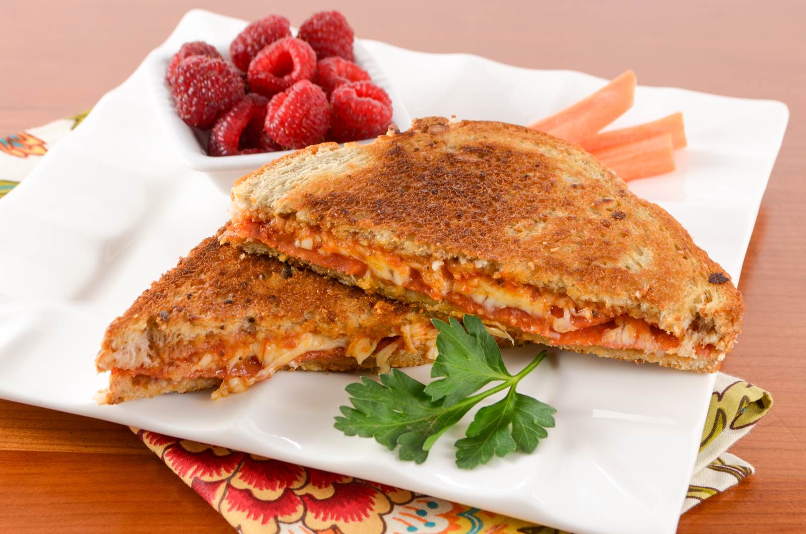 Pepperoni Pizza Grilled Cheese Sandwich