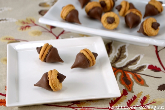 "Acorn" Chocolate Peanut Butter Treats