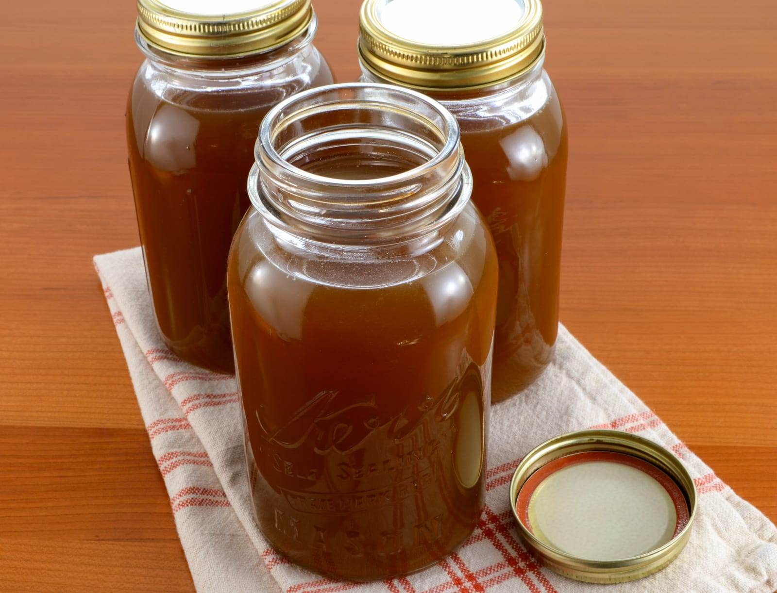 Homemade Roasted Beef and Mushroom Stock